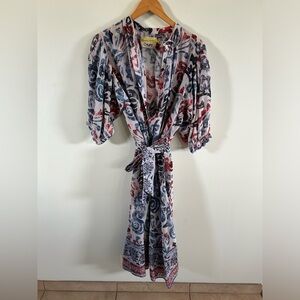 Chufy Kathmandu Heights Dress Womens Small Red Blue